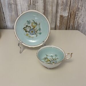 Paragon Floral Teacup and Saucer Set with Gold Trim